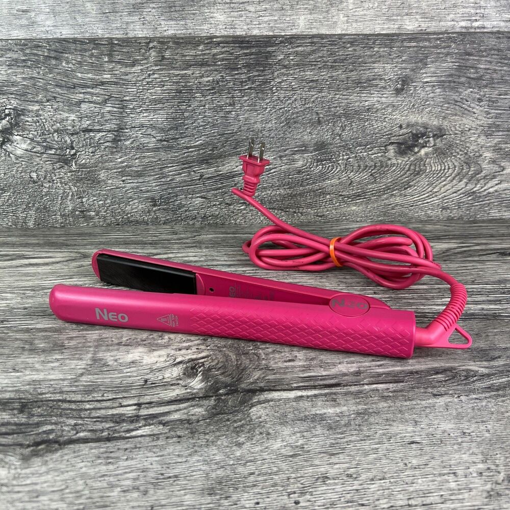 Neo Spectrum Pro Pink Turbo Silk Hair Straightener 1.5" Tested Working